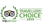 TripAdvisor Travelers' Choice Award 2015 and BedandBreakfast.com 2013 Top Ten International B&B